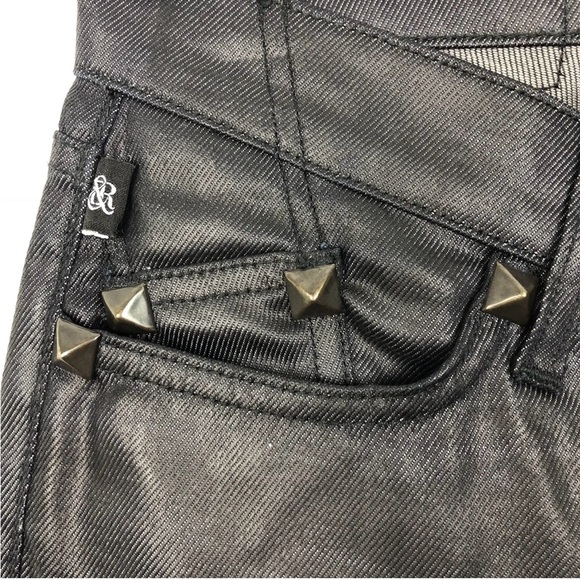 Coated / Waxed Black Jeans - Picture 4 of 4